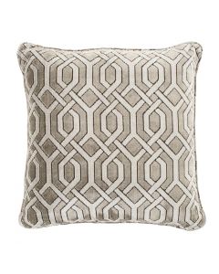 Trellis Grey Velvet Pillow