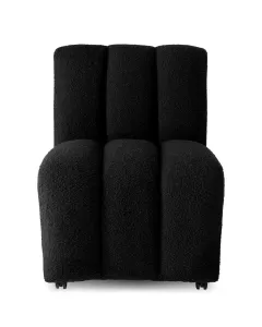 Kelly Boucle Black Dining Chair
