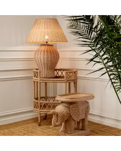 Dupoint Natural Rattan Table Lamp