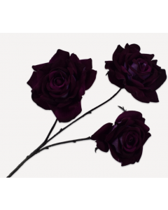 Rose Spray Dark Purple 69cm