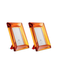 Obliquity Large Orange Picture Frame Set of 2