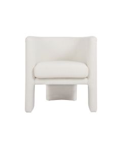 Lansky White Boucle Armchair