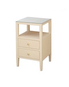 Roscoe Natural Grasscloth Side Table